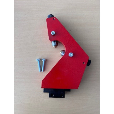 Mitlauflünette mit auswechselbaren Bronzeeinsätzen, Spitzenhöhe 14 mm, für Werkstücke von Ø 4 - 60 mm